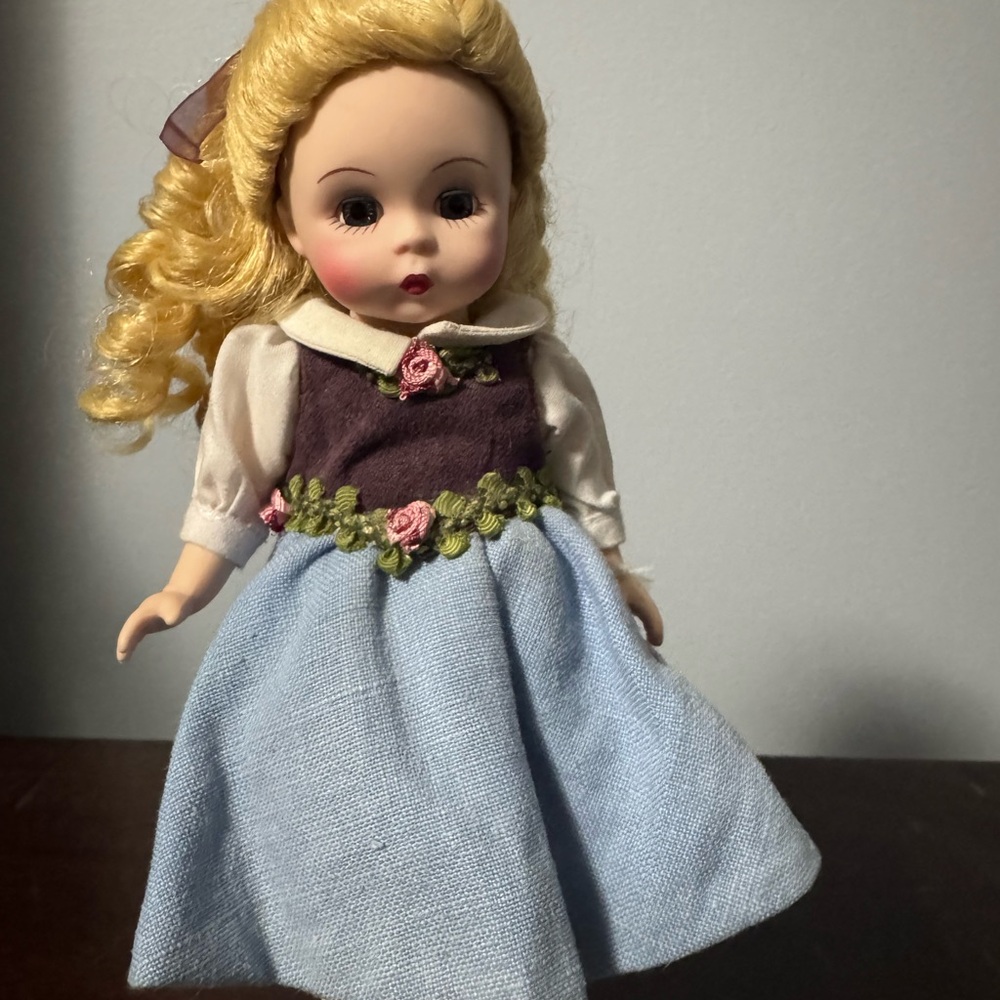 Madame Alexander Doll with Blue and Purple Dress